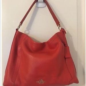 Coach Leather Hobo Shoulder Bag